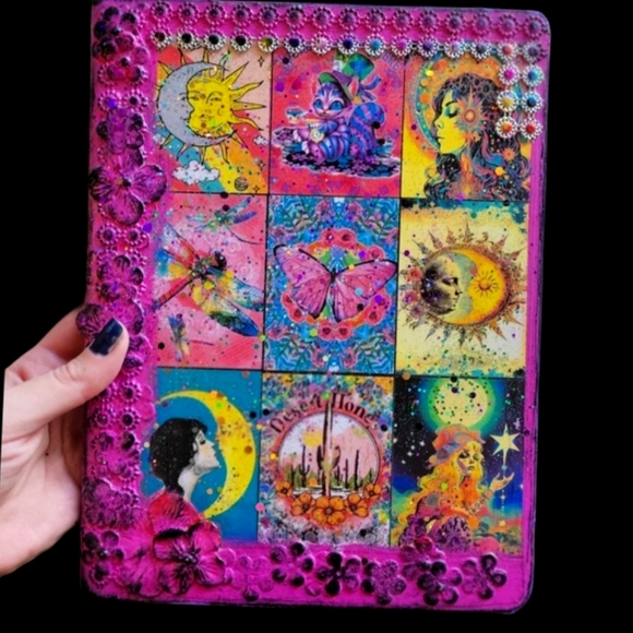 Sparkly Pink Journal Set Composition Style Pop Art Bright Book Diary - Picture 4 of 7
